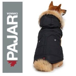 PAJAR PUP faux fur dog warm puffer jacket coat size medium NWT